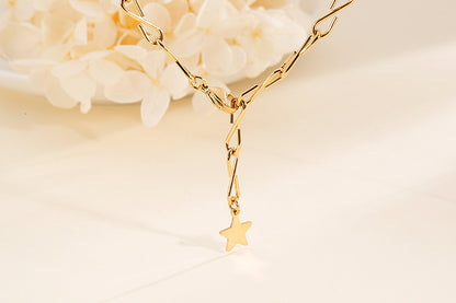 Simple Fashion Temperament Five-pointed Star Necklace Wholesale