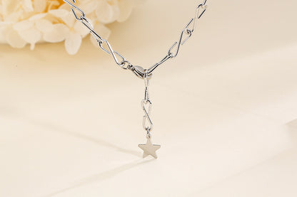 Simple Fashion Temperament Five-pointed Star Necklace Wholesale