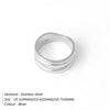 Fashion Geometric Stainless Steel Rings Plating Stainless Steel Rings