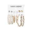 Fashion Geometric Tassel Butterfly Alloy Inlay Artificial Pearls Rhinestones Earrings