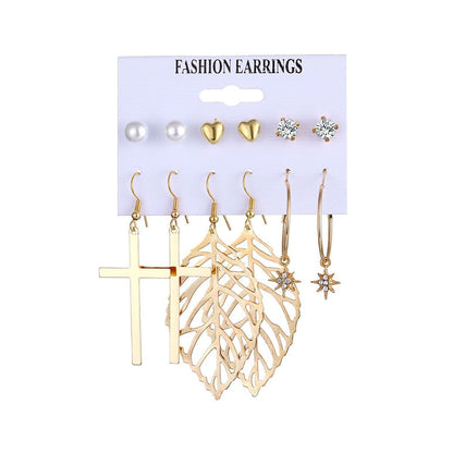 Fashion Geometric Tassel Butterfly Alloy Inlay Artificial Pearls Rhinestones Earrings