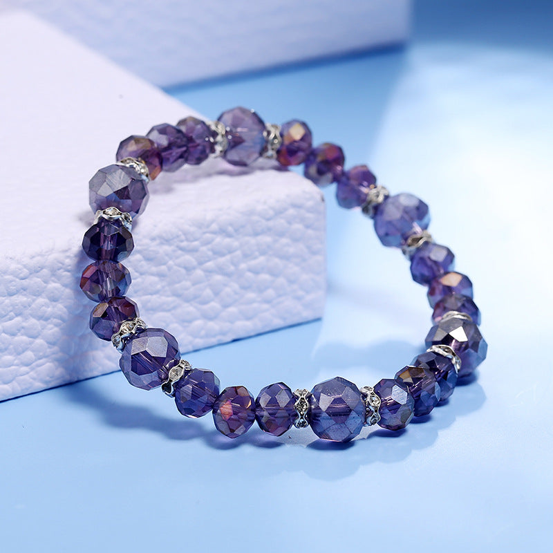 Simple Beaded Crystal Bracelet