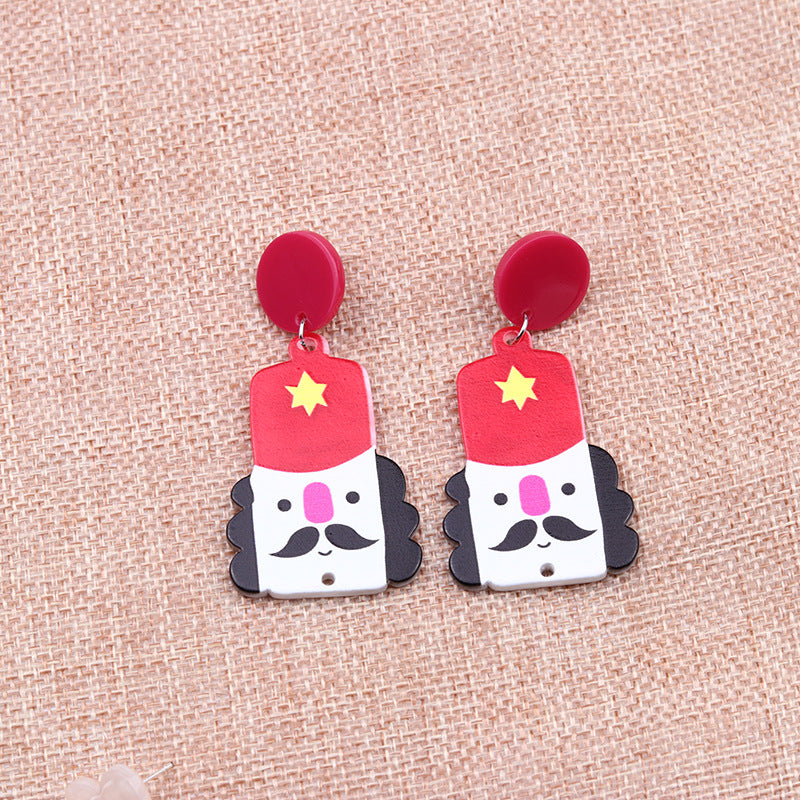 Cartoon Style Geometric Arylic Earrings