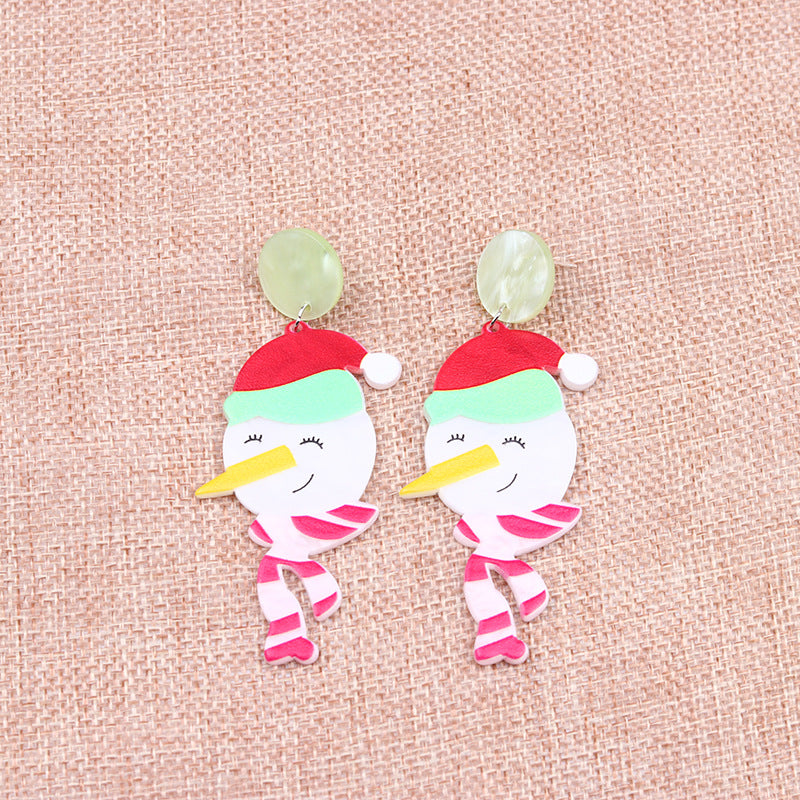 Cartoon Style Geometric Arylic Earrings