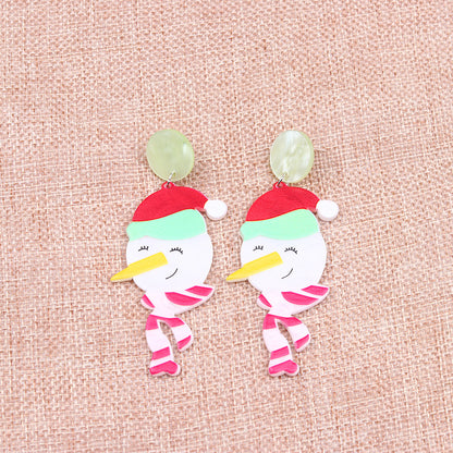 Cartoon Style Geometric Arylic Earrings