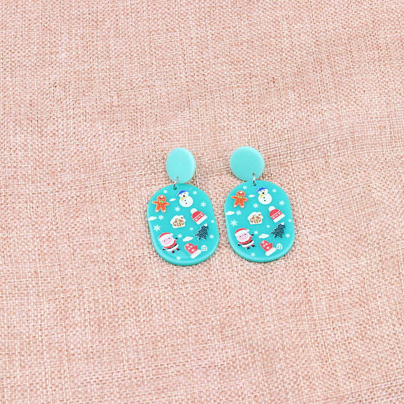 Cartoon Style Geometric Arylic Earrings