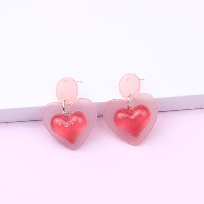 Cartoon Style Geometric Arylic Drop Earrings