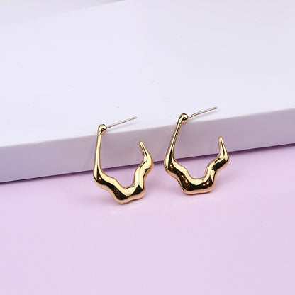 Fashion Geometric Alloy Plating Earrings