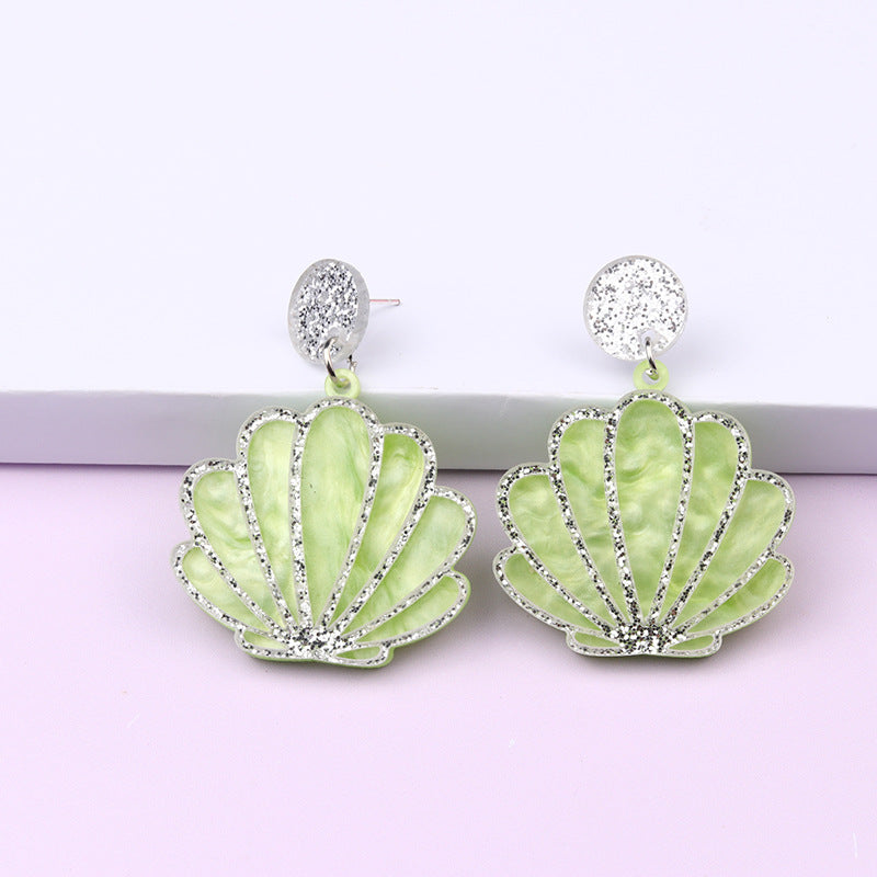 Fashion Shell Arylic Earrings