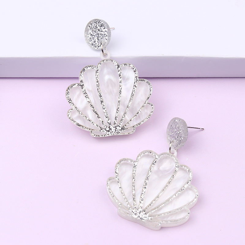 Fashion Shell Arylic Earrings