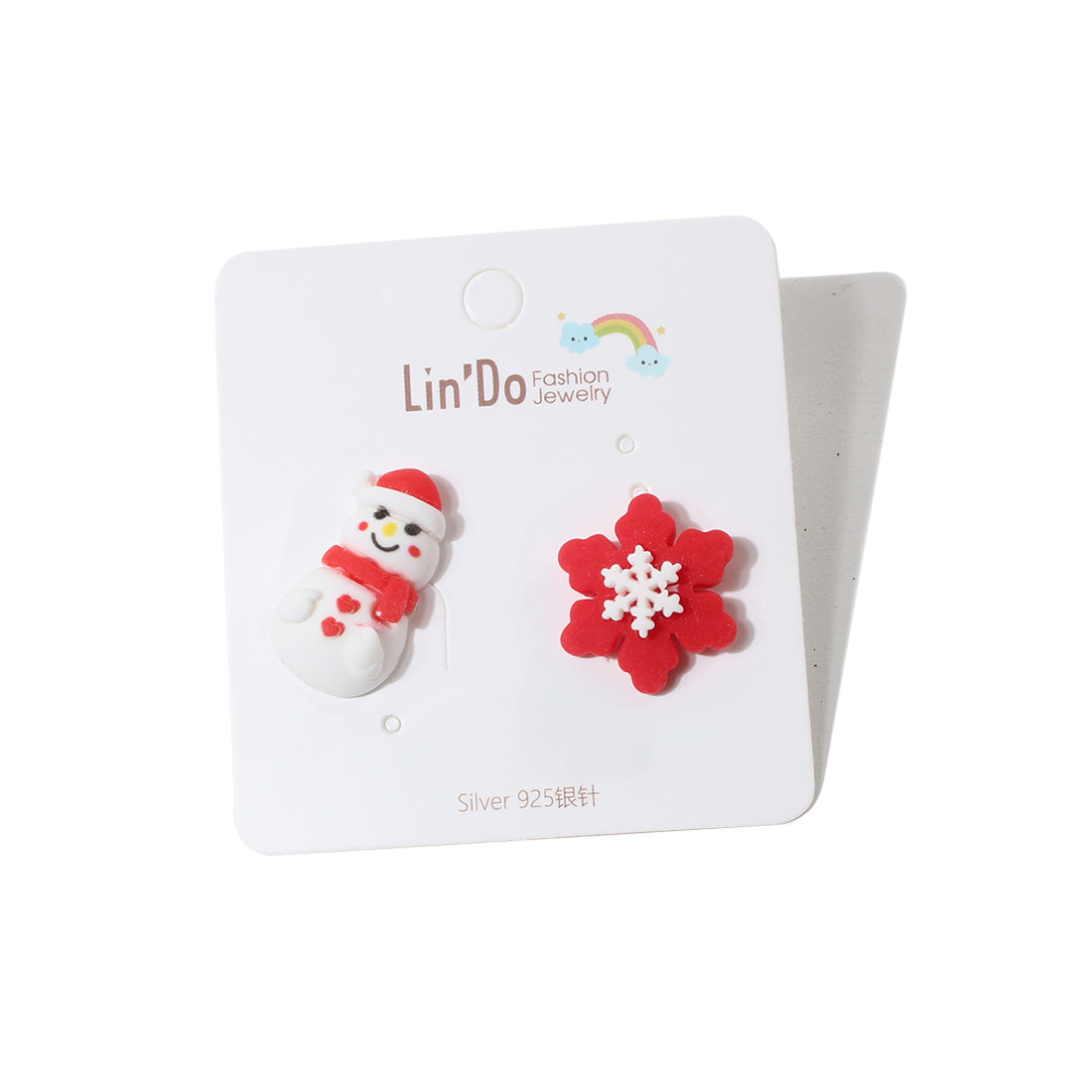 1 Pair Cute Santa Claus Alloy Ear Studs