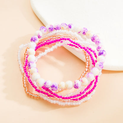 Vintage Style Round Seed Bead Beaded Women's Bracelets