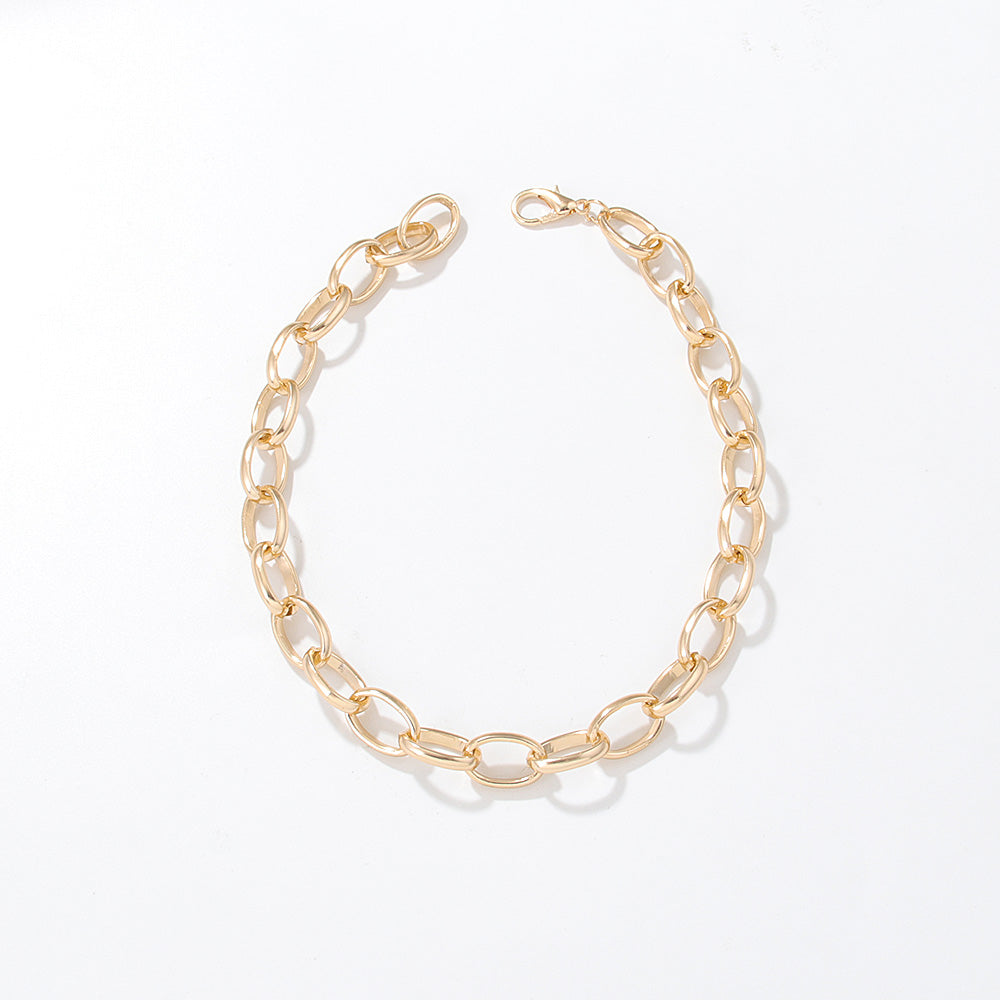 Vintage Style Geometric Aluminum Plating Chain Necklace