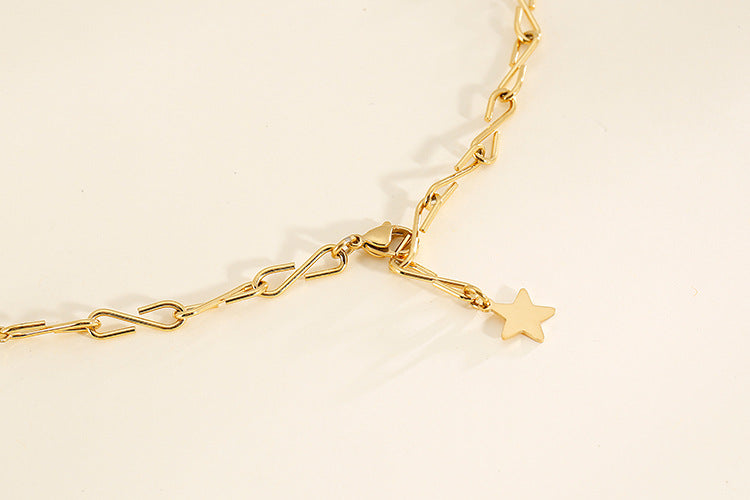 Simple Fashion Temperament Five-pointed Star Necklace Wholesale