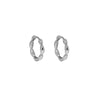 Fashion Solid Color Sterling Silver Hoop Earrings Plating 925 Silver Earrings