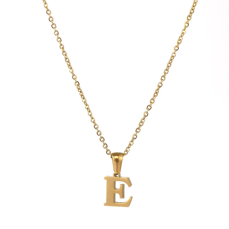 Simple Style Letter Stainless Steel Necklace 1 Piece