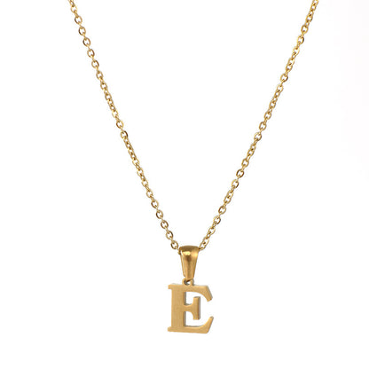 Simple Style Letter Stainless Steel Necklace 1 Piece