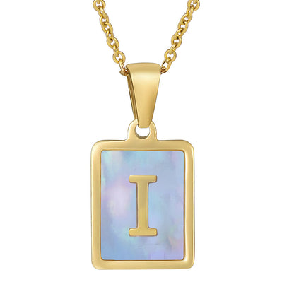 Fashion Letter Titanium Steel Necklace