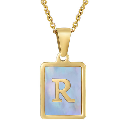 Fashion Letter Titanium Steel Necklace