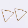 Fashion Triangle Stainless Steel Earrings Plating Stainless Steel Earrings