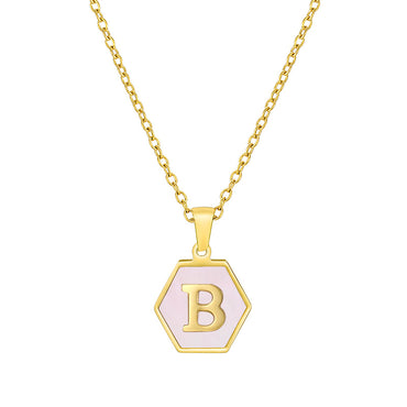 Modern Style Letter Stainless Steel Necklace Plating Stainless Steel Necklaces