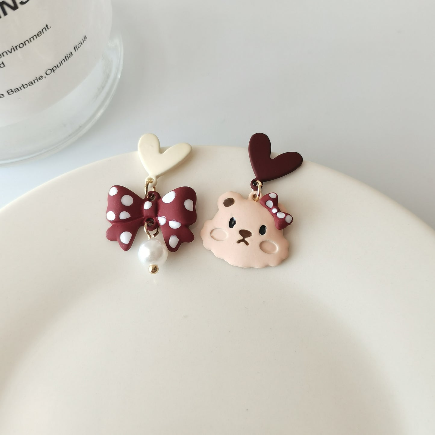 Sweet Rabbit Alloy Stoving Varnish Drop Earrings