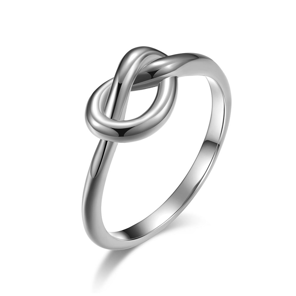 Simple Style Geometric Titanium Steel Polishing Rings