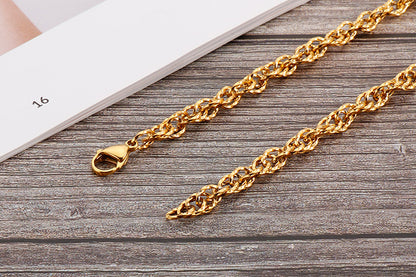 Fashion Hollow Splicing Stainless Steel Waist Chain Wholesale Nihaojewelry