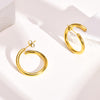 Fashion Solid Color Stainless Steel Earrings Plating Stainless Steel Earrings