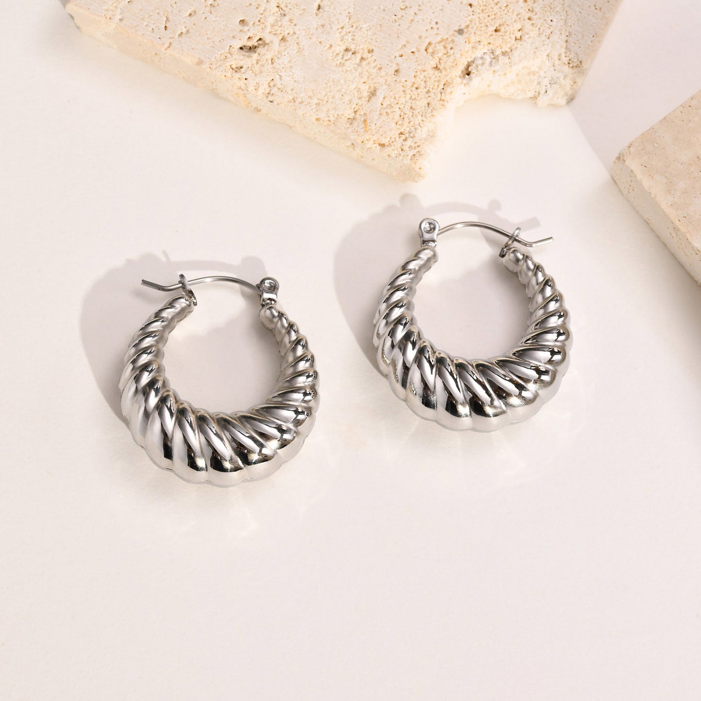 Fashion U Shape Stainless Steel Earrings Stainless Steel Earrings