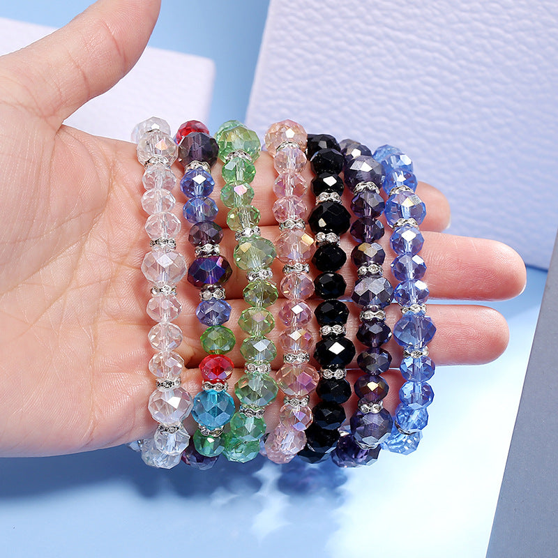 Simple Beaded Crystal Bracelet