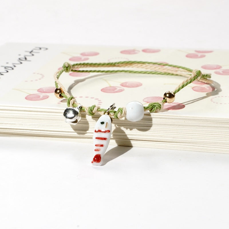 Simple Style Fruit Alloy Beaded Bracelets