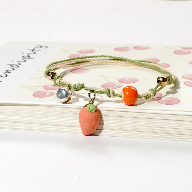 Simple Style Fruit Alloy Beaded Bracelets