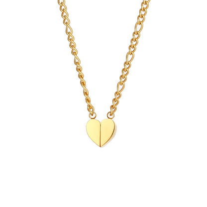 Fashion Heart Shape Stainless Steel Pendant Necklace Plating Stainless Steel Necklaces