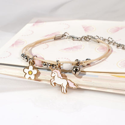 Simple Style Fruit Alloy Flowers Bracelets