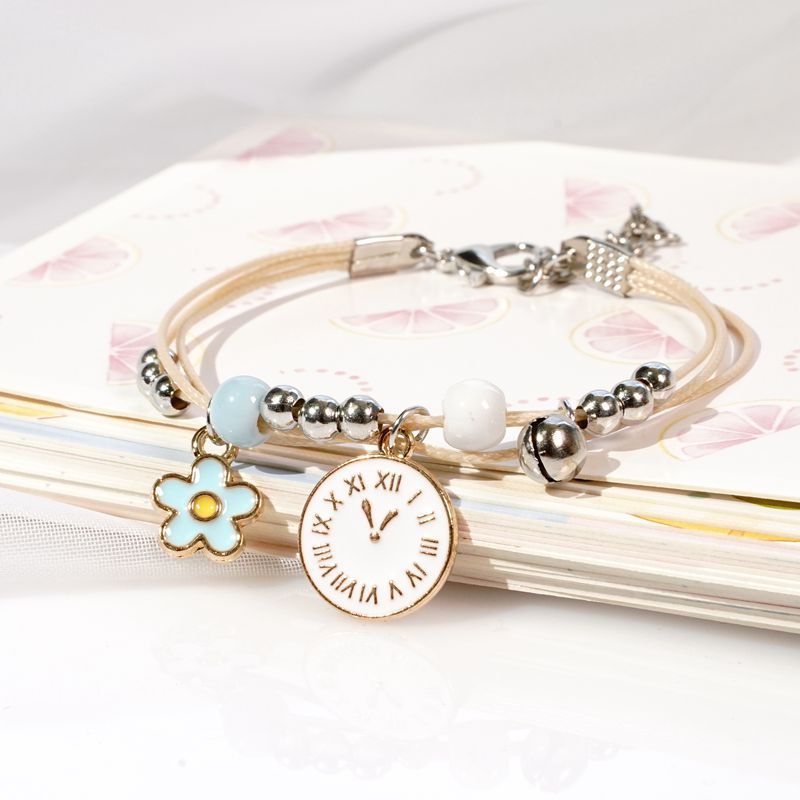 Simple Style Fruit Alloy Flowers Bracelets