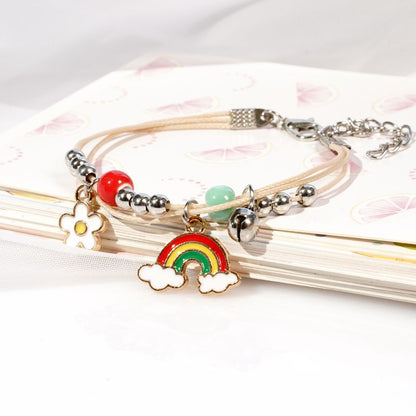 Simple Style Fruit Alloy Flowers Bracelets