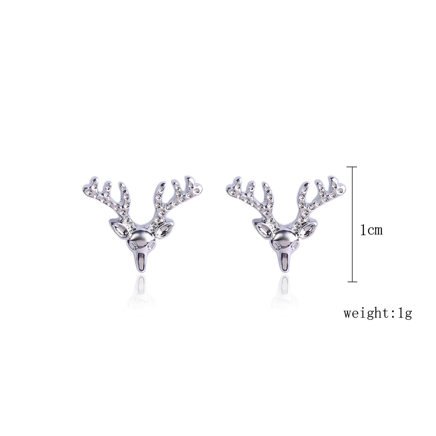 Fashion Christmas Tree Santa Claus Snowflake Alloy Inlay Rhinestones Women's Ear Studs