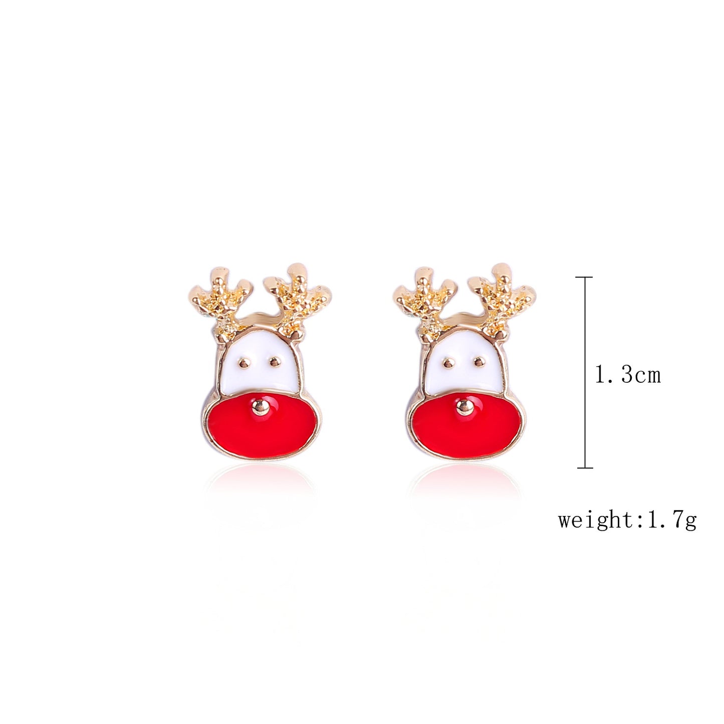 Fashion Christmas Tree Santa Claus Snowflake Alloy Inlay Rhinestones Women's Ear Studs