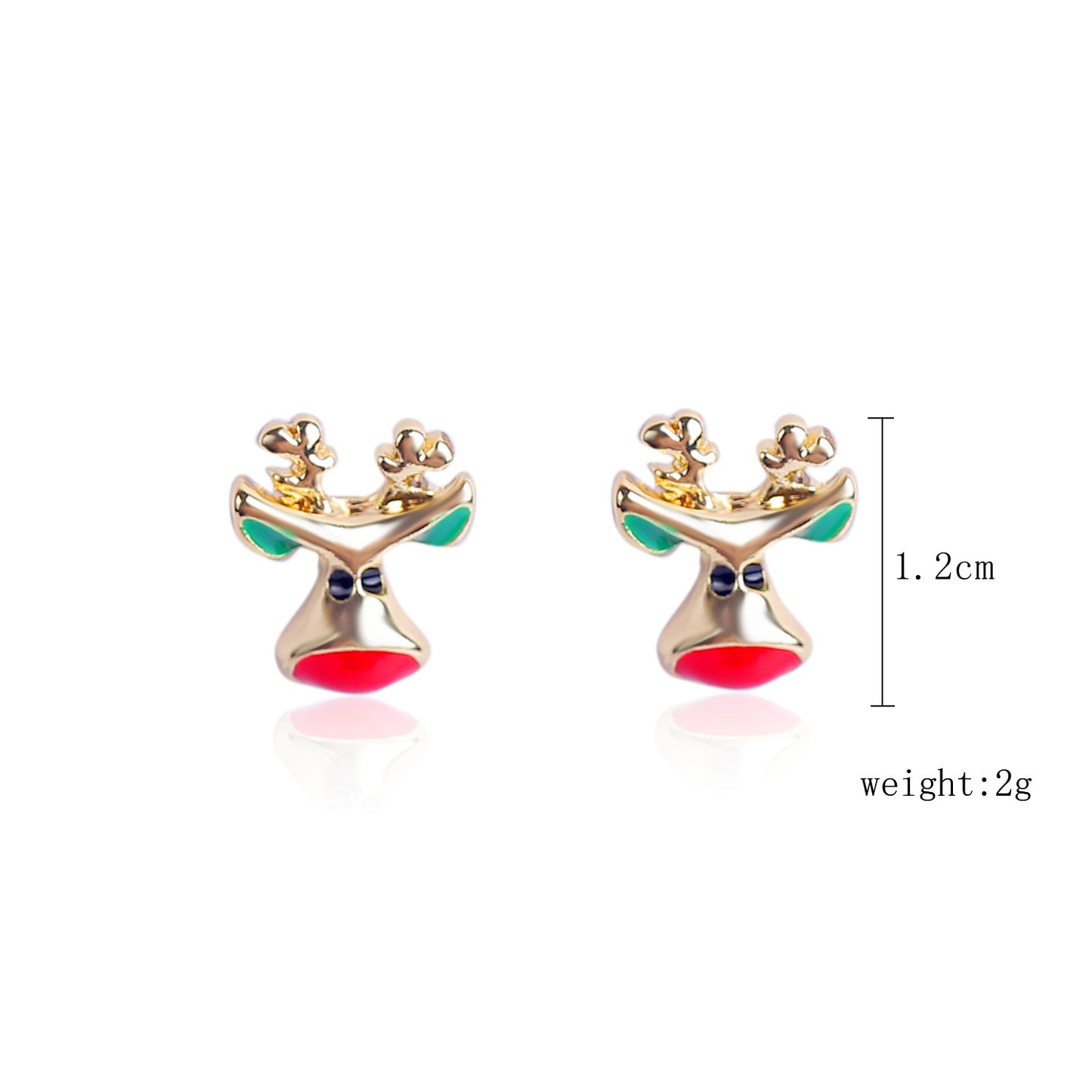 Fashion Christmas Tree Santa Claus Snowflake Alloy Inlay Rhinestones Women's Ear Studs