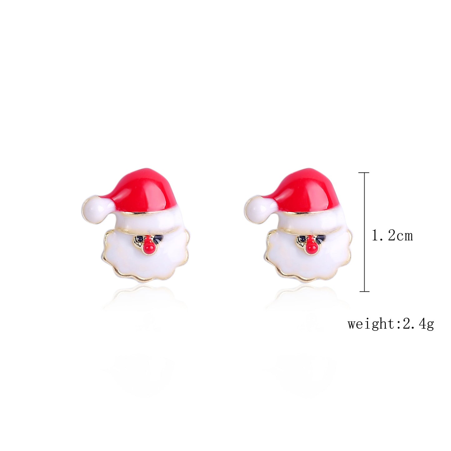 Fashion Christmas Tree Santa Claus Snowflake Alloy Inlay Rhinestones Women's Ear Studs