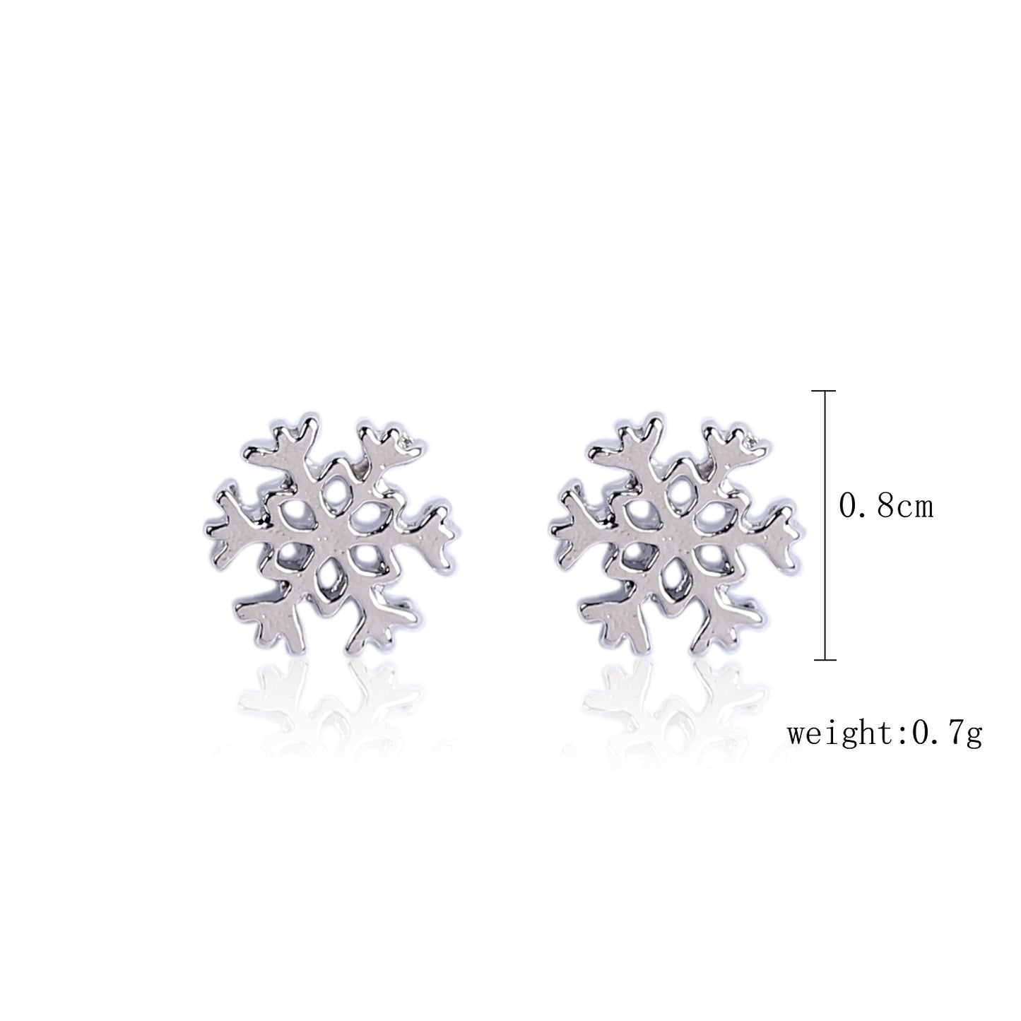 Fashion Christmas Tree Santa Claus Snowflake Alloy Inlay Rhinestones Women's Ear Studs