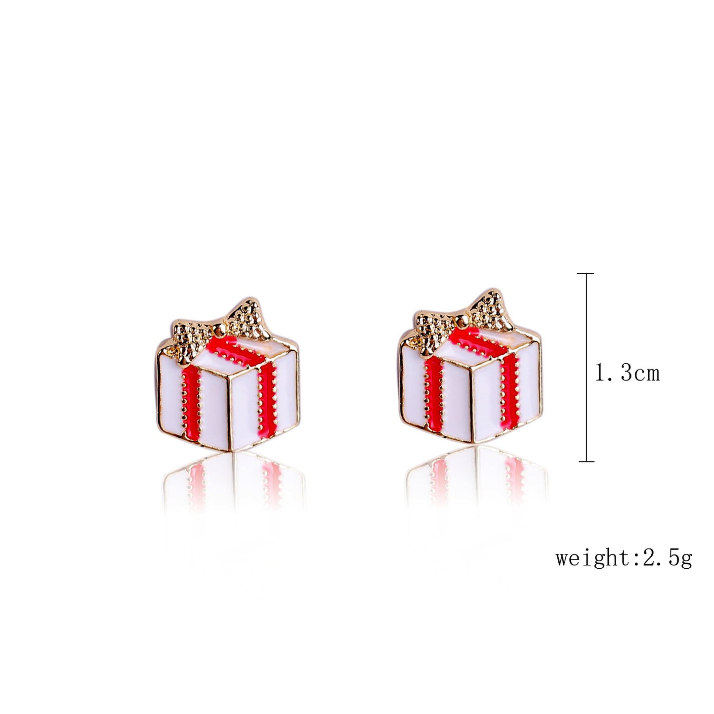 Fashion Christmas Tree Santa Claus Snowflake Alloy Inlay Rhinestones Women's Ear Studs