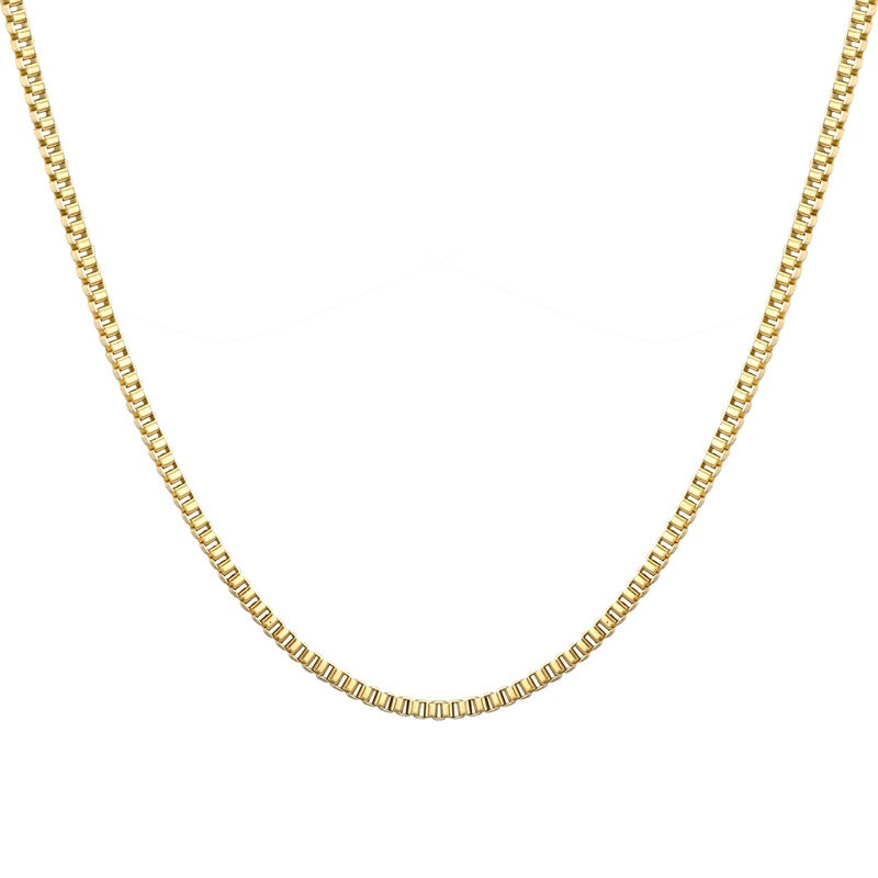 Simple Style Geometric Stainless Steel Plating Chain Necklace