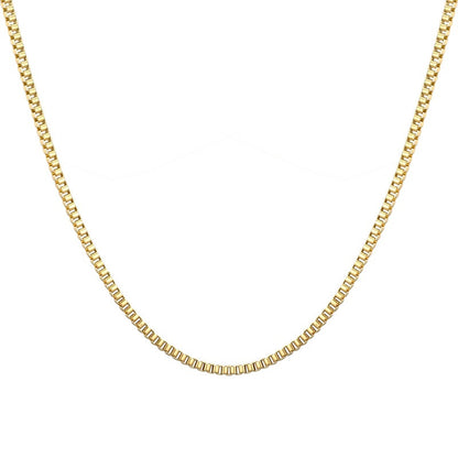 Simple Style Geometric Stainless Steel Plating Chain Necklace