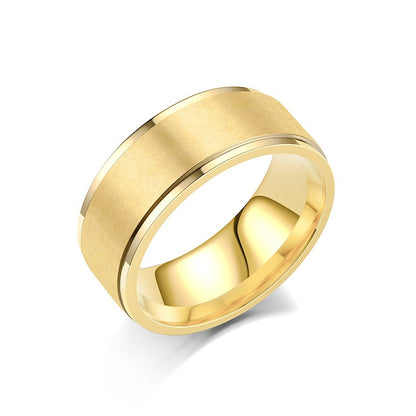 Fashion Solid Color Stainless Steel Rings