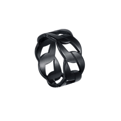 Fashion Circle Stainless Steel Hollow Out Rings