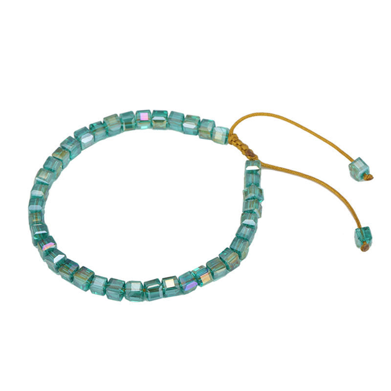 Ethnic Style Square Glass Beaded Women's Bracelets 1 Piece