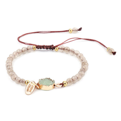 Simple Style Solid Color Stone Beaded Bracelets