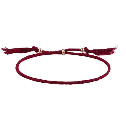 Simple Style Solid Color Rope Braid Women's Bracelets